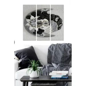 Canvastavla Floral 3-pack Flerfärgad 20x50 cm - Inredning Kampanj