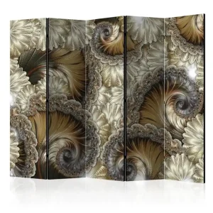 Begränsat erbjudande Rumsavdelare Golden Hand-Held Fans II 225x172 cm - Inredning & dekor