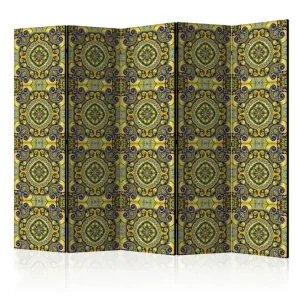 Billig Rumsavdelare Malachite Mosaic II 225x172 cm - Inredning & dekor