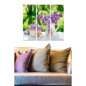 Köp nu Tavla Floral 3-pack Flerfärgad 20x50 cm - Inredning