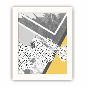 Tavla Geometric med Ram Flerfärgad 23,5x28,5 cm - Inredning Populärt val