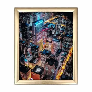 Tavla City med Ram Flerfärgad 23,5x28,5 cm - Inredning risnedsättning