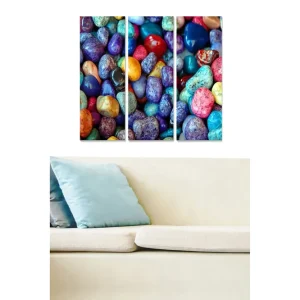 Säker betalning Canvastavla Colorful 3-pack Flerfärgad 20x50 cm - Inredning