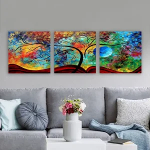 Decorative Canvas Painting (3 Pieces) 30x30 - Inredning Sänkt pris