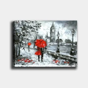 Dekorativ Canvastavla 50x70 cm Flerfärgad - Inredning risnedsättning