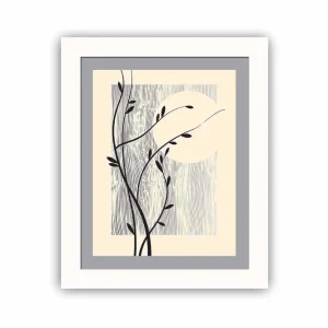 Tavla Floral med Ram Flerfärgad 23,5x28,5 cm - Inredning Kampanj