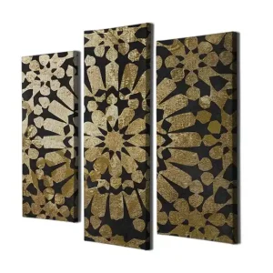 Dekorativ Canvastavla 3-Delar 45x20 cm Flerfärgad - Inredning Nyhet