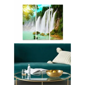 Rabatter Canvastavla Scenic 3-pack Flerfärgad 20x50 cm - Inredning