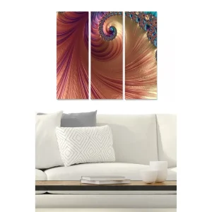 Sänkt pris Canvastavla Abstract 3-pack Flerfärgad 20x50 cm - Inredning