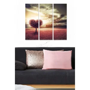 Canvastavla Love 3-pack Flerfärgad 20x50 cm - Inredning Populärt val