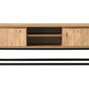BILLERUD TV-Bänk 180 cm Svart/Brun - Möbler risnedsättning