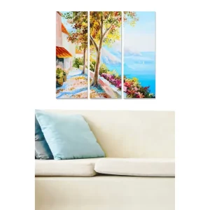 Canvastavla Scenic 3-pack Flerfärgad 20x50 cm - Inredning Säker betalning