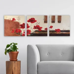 Utförsäljning Dekorativ Canvastavla 3-Delar 30x30 cm Flerfärgad - Inredning