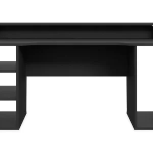 Bays Gaming Skrivbord 160 cm med Förvaring 2 Hyllor - Möbler Rabatt