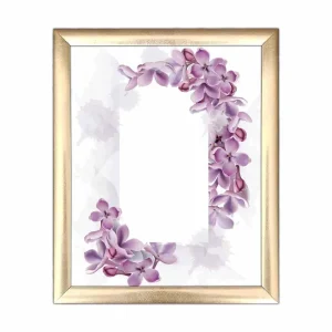 Tavla Floral med Ram Flerfärgad 23,5x28,5 cm - Inredning Snabb frakt