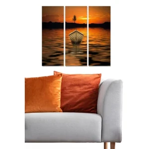 Canvastavla Scenic 3-pack Flerfärgad 20x50 cm - Inredning Billigare