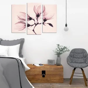 Säker betalning Dekorativ Canvastavla 3-Delar 45x20 cm Flerfärgad - Inredning