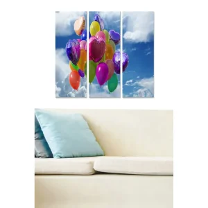 Canvastavla Colorful 3-pack Flerfärgad 20x50 cm - Inredning Endast idag