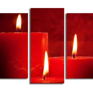 Canvastavla 3-pack Flerfärgad 20x39 cm - Inredning I lager
