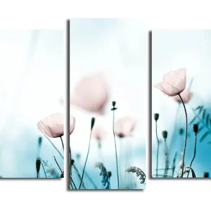 Canvastavla 3-pack Flerfärgad 20x39 cm - Inredning Fri frakt