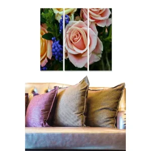 Snabb leverans Canvastavla Scenic 3-pack Flerfärgad 20x50 cm - Inredning
