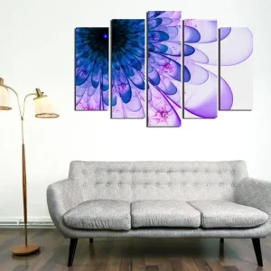 Dekorativ Canvastavla 5-Delar 70x20 cm Flerfärgad - Inredning Beställ idag