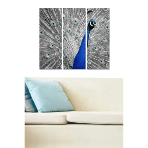 Populär Canvastavla Animal 3-pack Flerfärgad 20x50 cm - Inredning