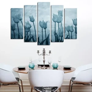 Dekorativ Canvastavla 5-Delar 70x20 cm Flerfärgad - Inredning Extra rabatt