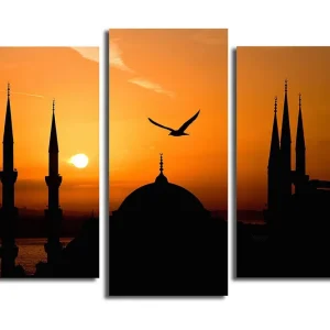 Lägg i varukorgen Canvastavla Music 3-pack Flerfärgad 20x39 cm - Inredning