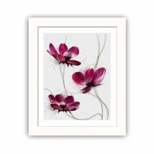 Tavla Floral med Ram Flerfärgad 23,5x28,5 cm - Inredning Bästa pris