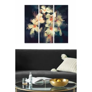Nedsatt pris Tavla Floral 3-pack Flerfärgad 20x50 cm - Inredning