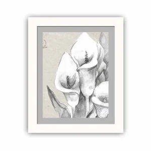 Sista chansen Tavla Floral med Ram Flerfärgad 23,5x28,5 cm - Inredning