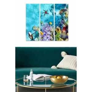 Snabb frakt Tavla Scenic 3-pack Flerfärgad 20x50 cm - Inredning