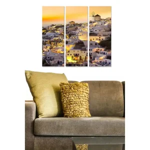 Canvastavla City 3-pack Flerfärgad 20x50 cm - Inredning Kampanjpris