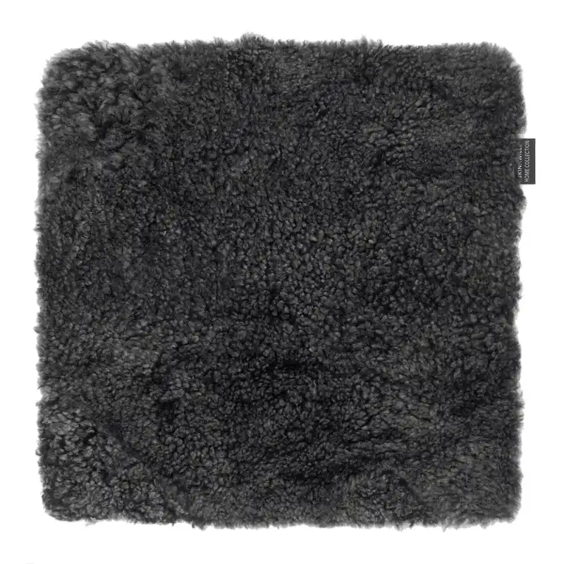 Begränsat antal Curly Seat Cover Sheepskin 40x40cm Dark Grey