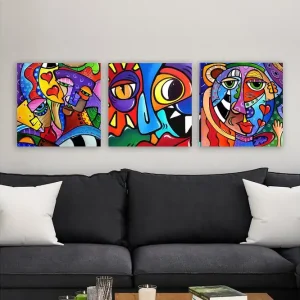 Decorative Canvas Painting (3 Pieces) 30x30 - Inredning Expressleverans