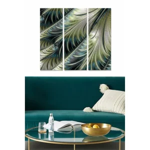 Tavla Abstract 3-pack Flerfärgad 20x50 cm - Inredning Fynd