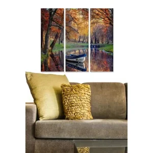 Kampanjpris Canvastavla Scenic 3-pack Flerfärgad 20x50 cm - Inredning