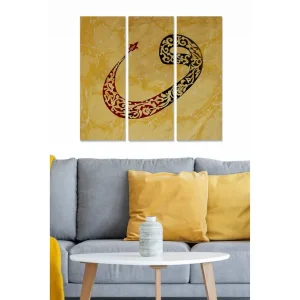Beställ idag Tavla Scenic 3-pack Flerfärgad 20x50 cm - Inredning