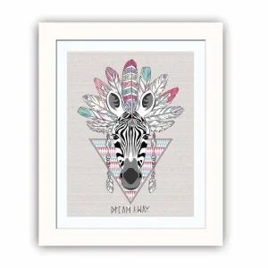 Nyhet Tavla Animal med Ram Flerfärgad 23,5x28,5 cm - Inredning