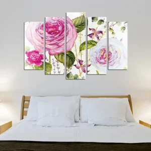 Dekorativ Canvastavla 5-Delar 70x20 cm Flerfärgad - Inredning Fynd