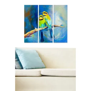 Canvastavla Animal 3-pack Flerfärgad 20x50 cm - Inredning Expressleverans