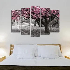 Dekorativ Canvastavla 5-Delar 70x20 cm Flerfärgad - Inredning Fynd