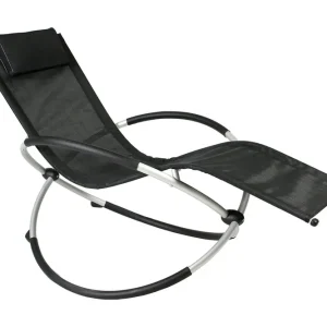 Solstol FUN 145x77x86cm hopfällbar färg: silver - Utemöbler Kundfavorit