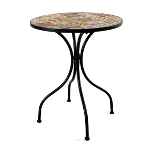 Utebord Morocco D60xh71 Mosaik Topp Med Färgade Motiv - Utemöbler Kampanj