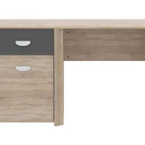 Yazmene Skrivbord 130 cm med Förvaring Låda + Skåp - Möbler Erbjudande