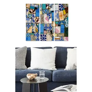 Premium Tavla Colorful 3-pack Flerfärgad 20x50 cm - Inredning