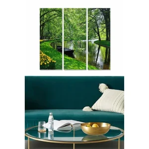 Köp nu Canvastavla Scenic 3-pack Flerfärgad 20x50 cm - Inredning