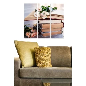 Kampanj Tavla Abstract 3-pack Flerfärgad 20x50 cm - Inredning