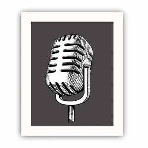 Tavla Music med Ram Flerfärgad 23,5x28,5 cm - Inredning Erbjudandepris